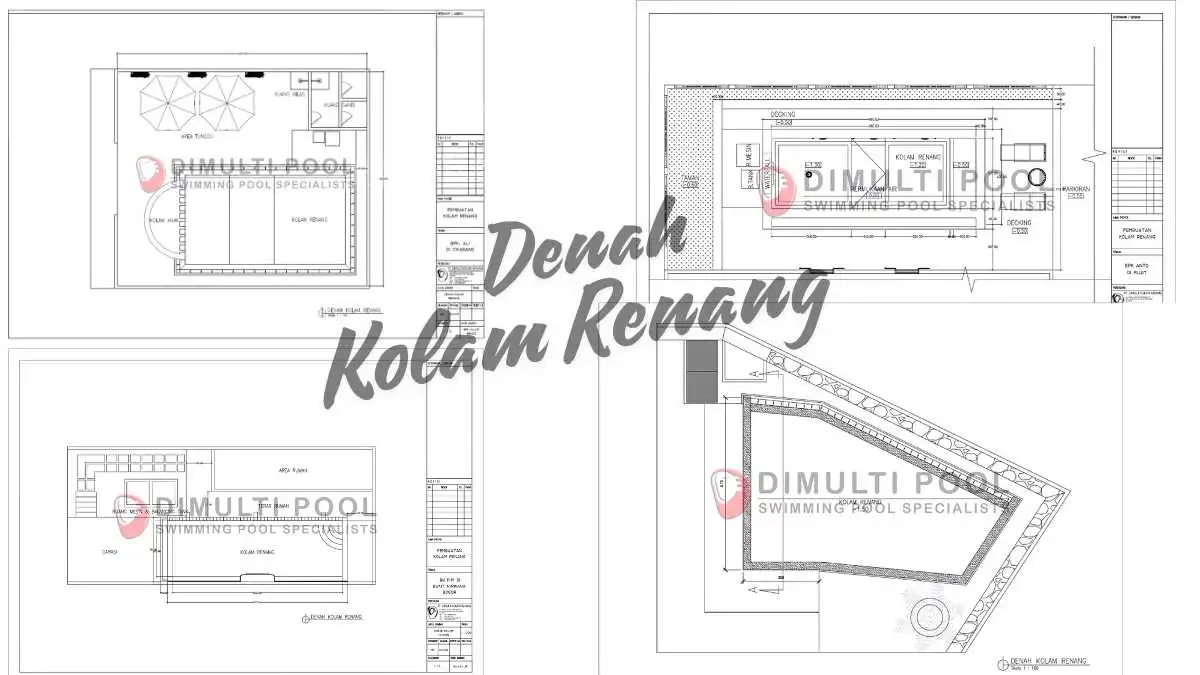 denah kolam renang