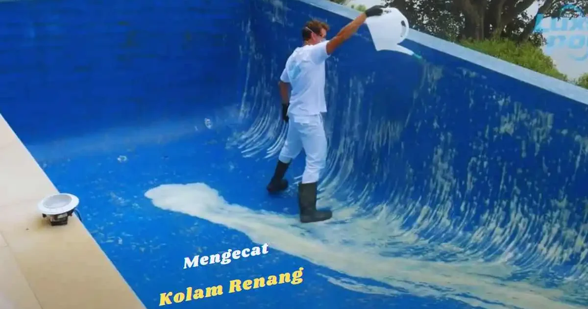 mengecat kolam renang