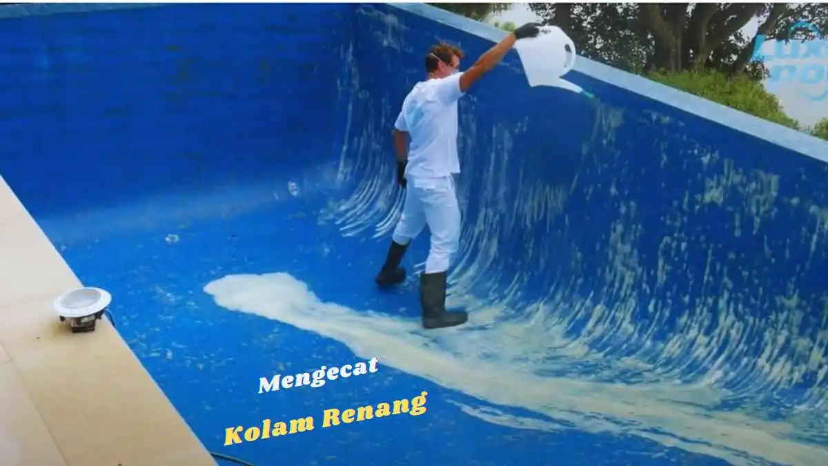 mengecat kolam renang