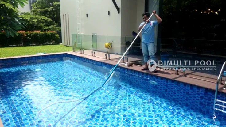 Perawatan kolam renang by Dimulti Pool. Ini prosesnya.
