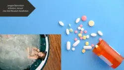 Ilustrasi kolam jacuzzi dan obat. Jangan berendam di kolam jacuzzi jika mengalami masalah kesehatan ini.