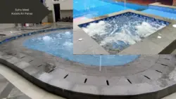 Contoh kolam air panas. Ini suhu ideal kolam air panas.