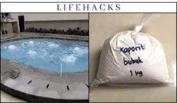 Kolam air panas dan kaporit. Apakah benar kolam air panas tidak butuh obat?