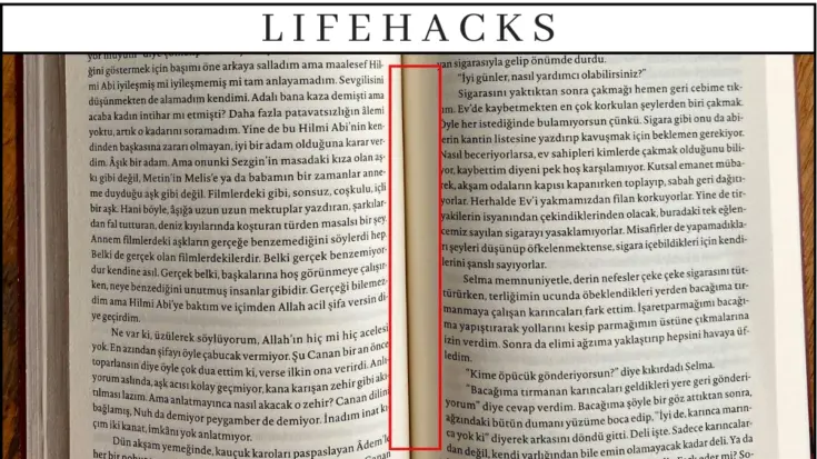 Contoh grid dalam penjilidan buku.