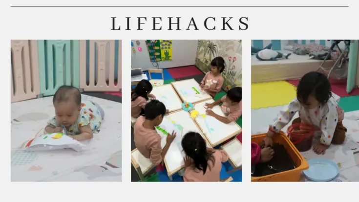 contoh bekegiatan sensorik di DIELC Margonda